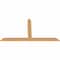 Ekena Millwork Portland Timber Gable Bracket, Western Red Cedar, 84"W x 45"H x 1 1/2"D x 5 1/2"F, 13/12 Pitch GBW084X45X0206POR00SWR - alternate 2